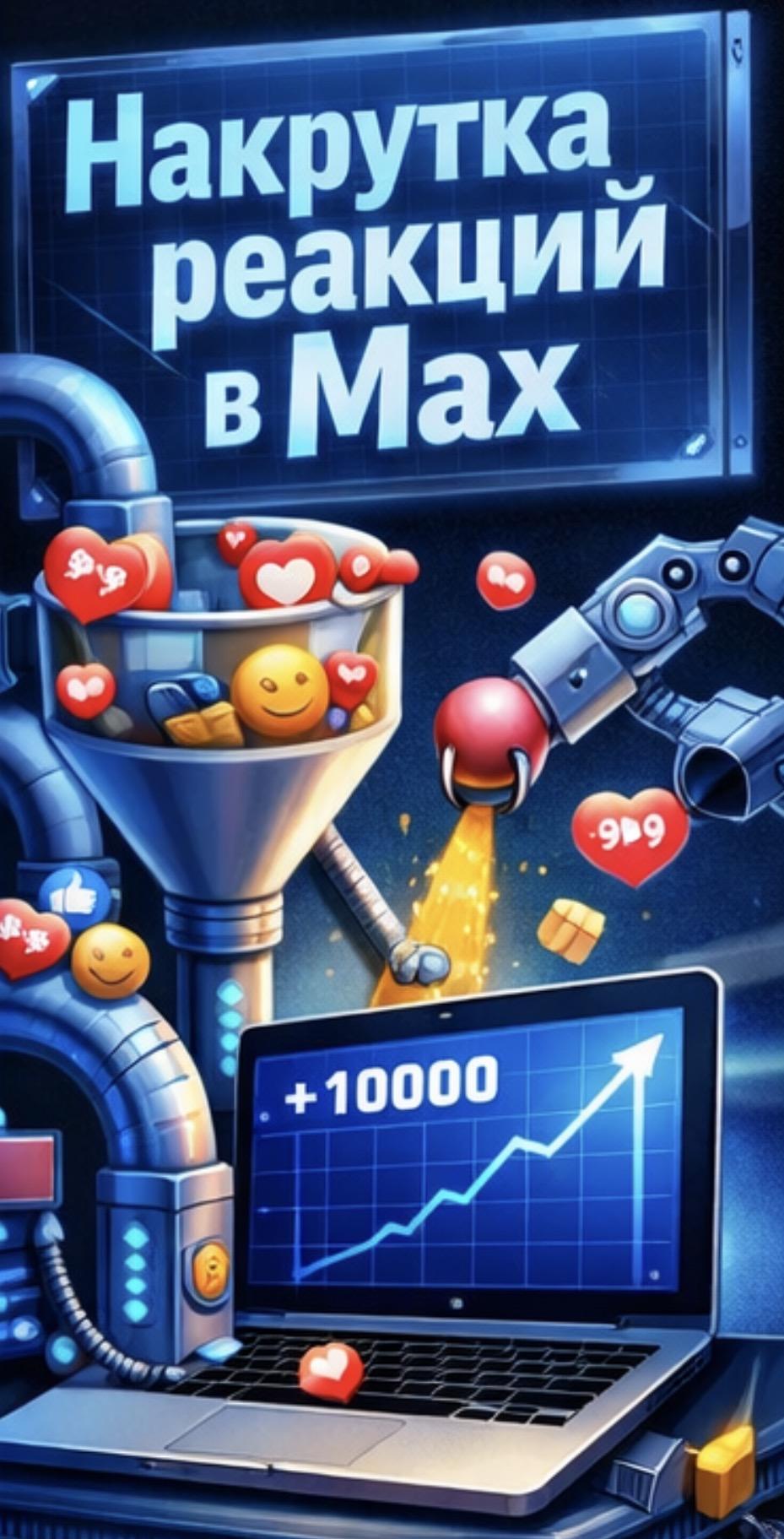 накрутка реакций в макс