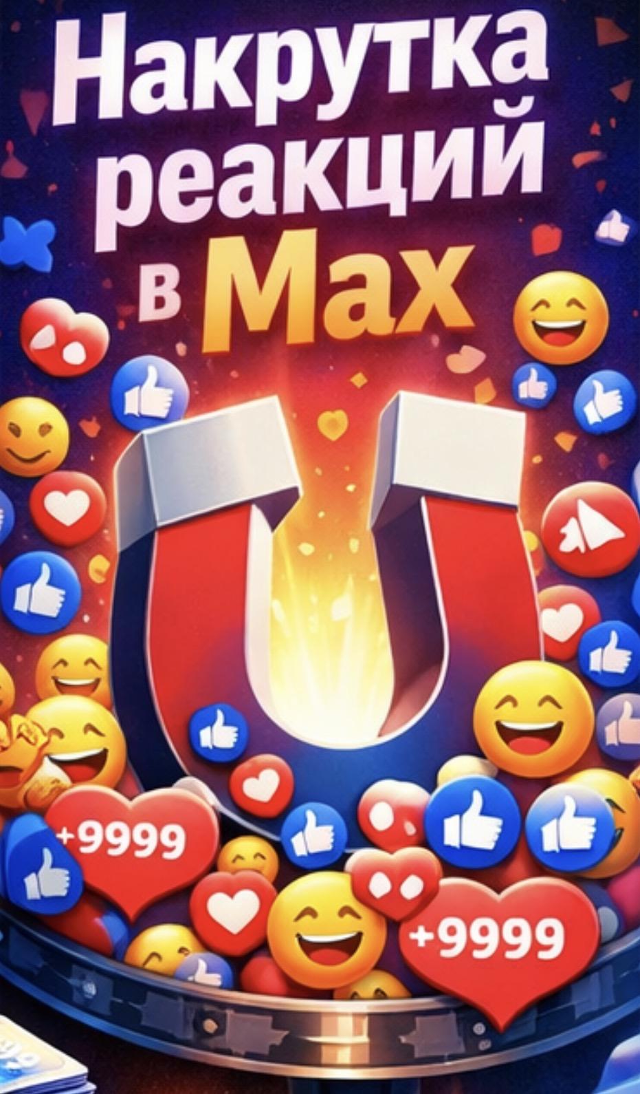 накрутка реакций max