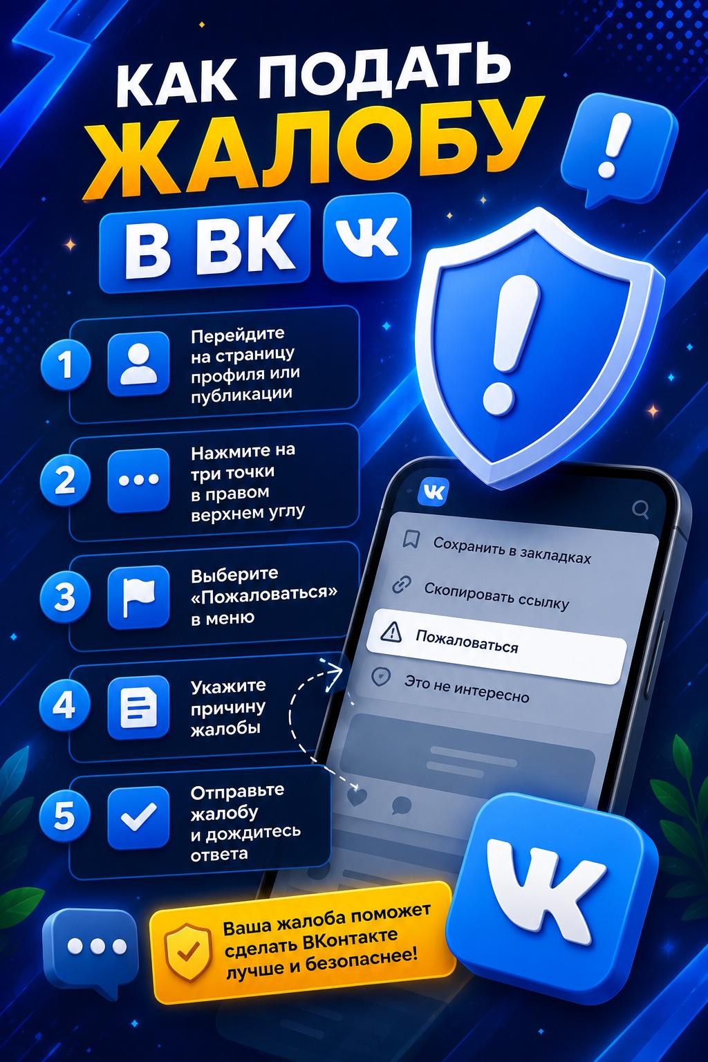 купить жалобы на страницу вк
