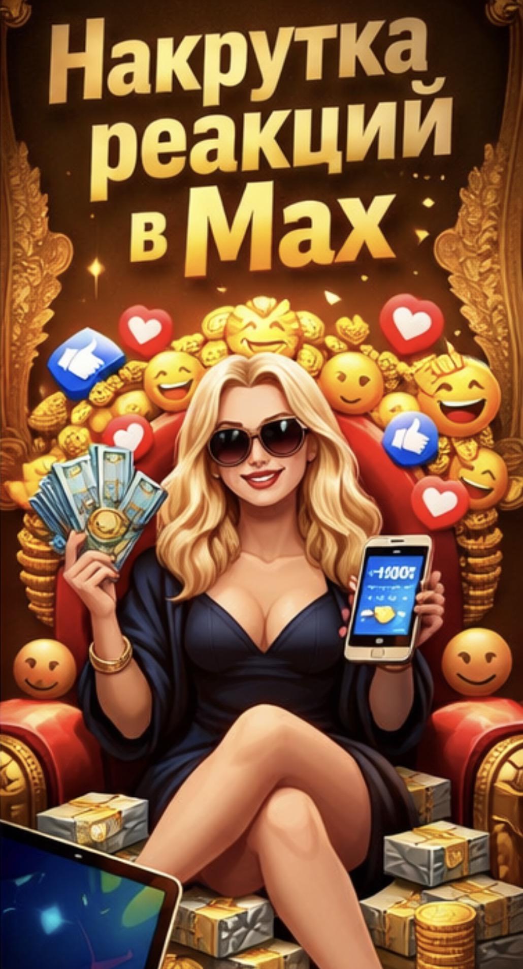 накрутить 500 реакций в макс