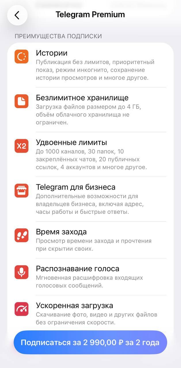 купить тг премиум дёшево